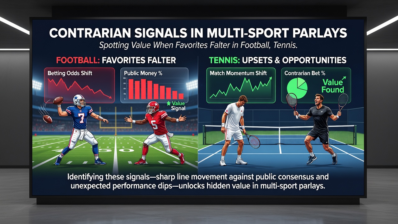 Momentum shifts and value opportunities in combined football tennis and racing bets
