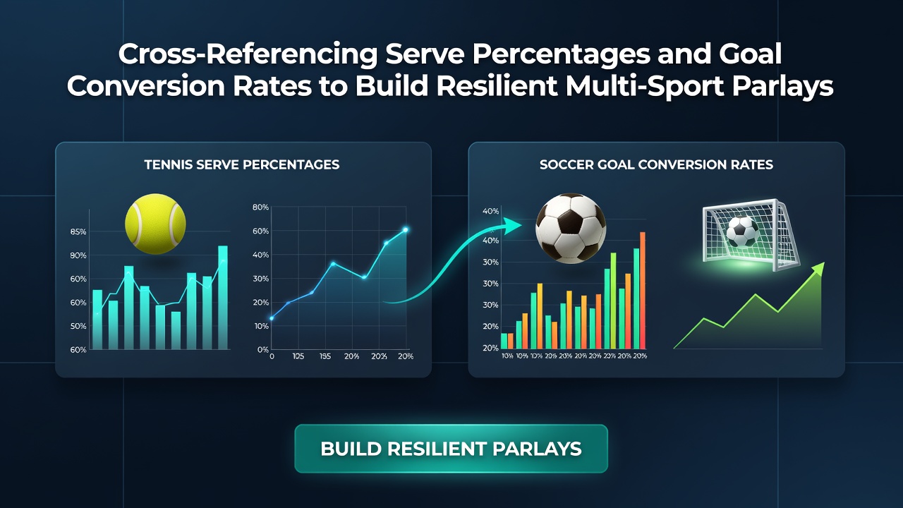 Data visualization of serve percentages and conversion rates