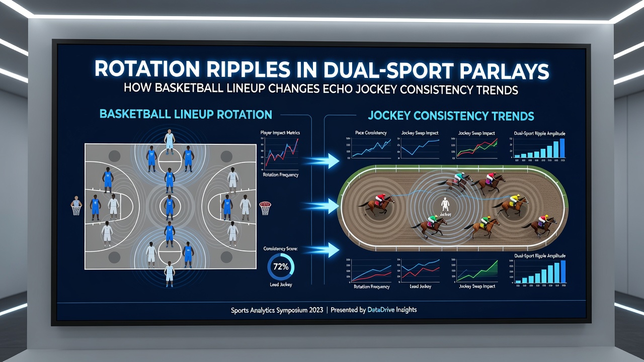 Split view of basketball substitution and jockey mount change with betting interface overlay