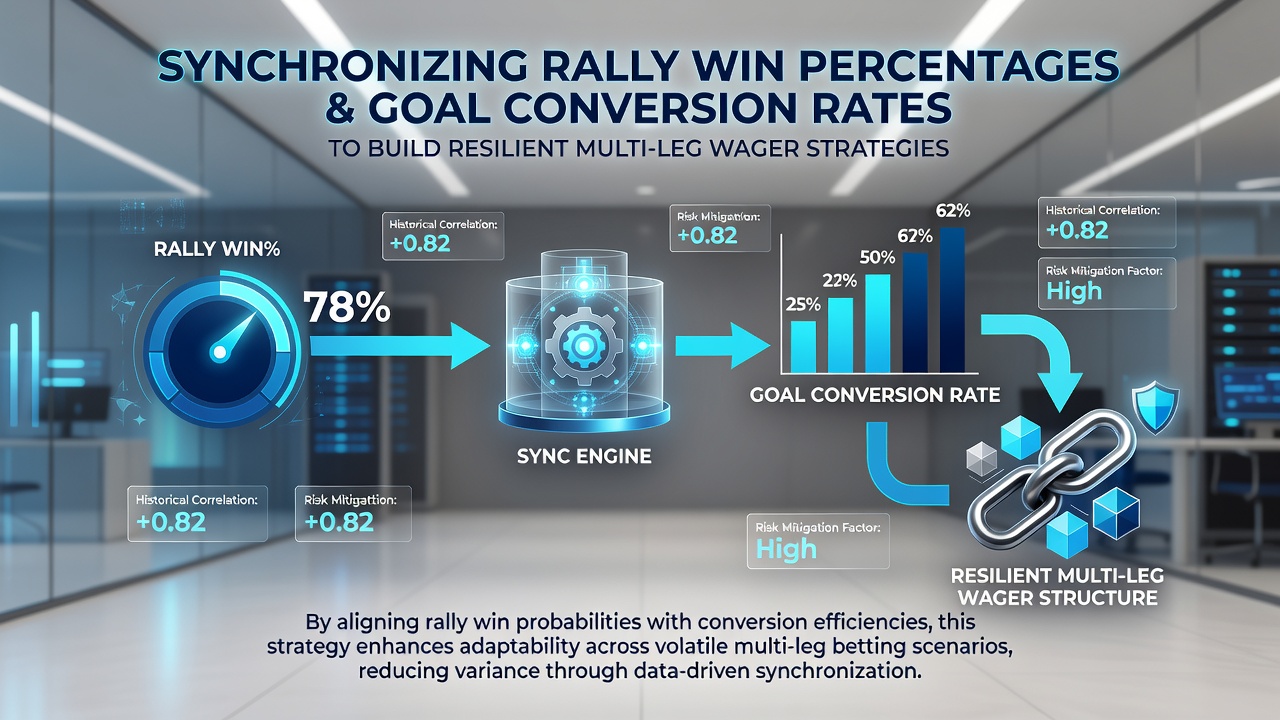 Chart showing synchronized data points from tennis rallies and soccer goal conversions used in multi-leg betting models
