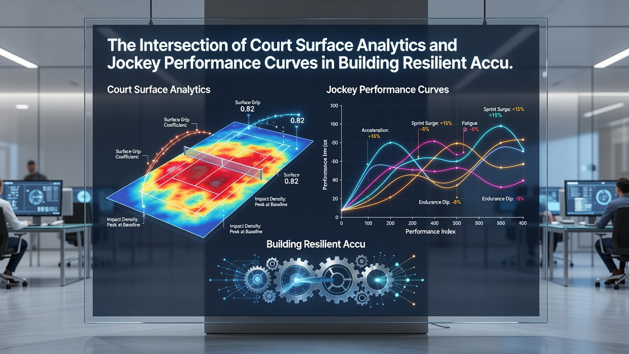Jockey performance curve graph intersecting with tennis court analytics for resilient betting portfolios
