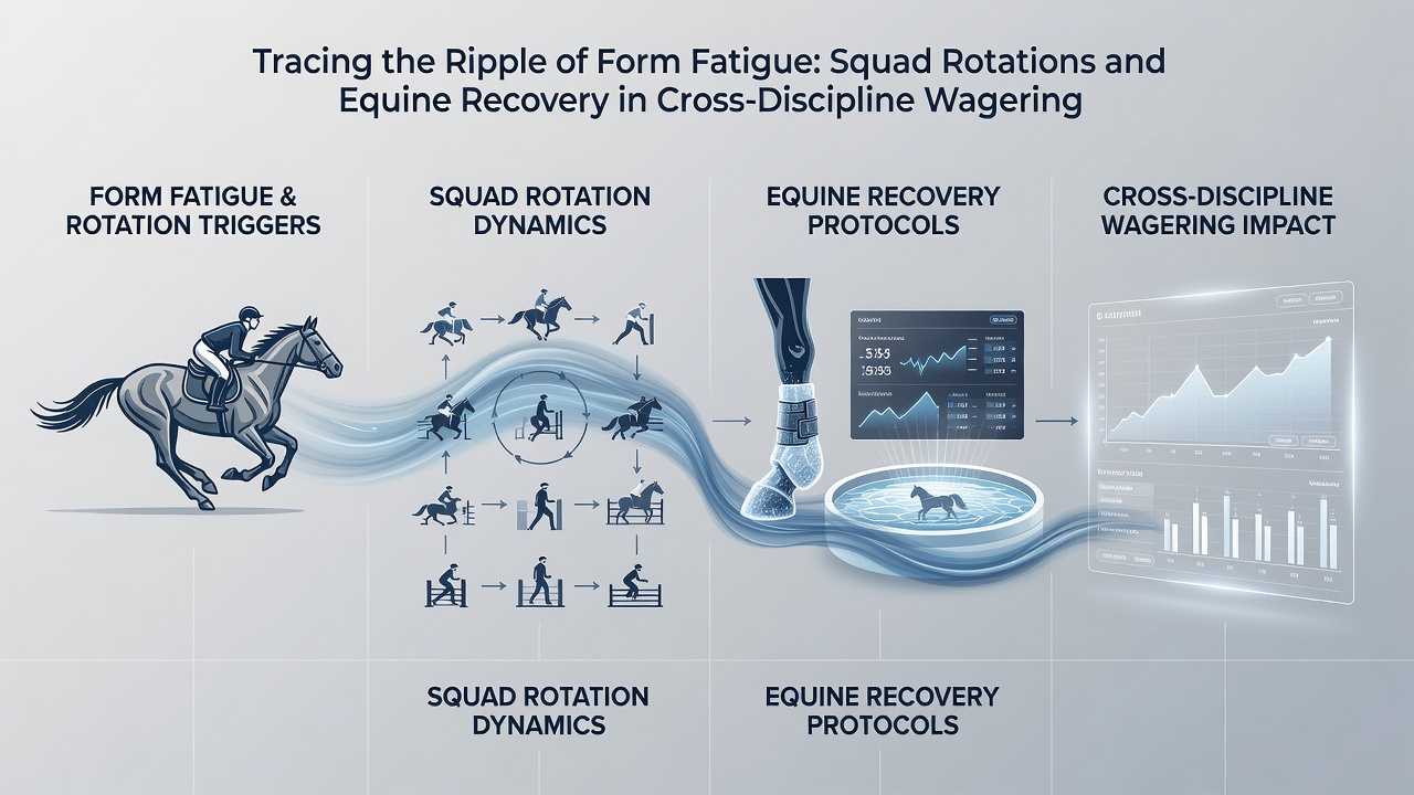 Chart illustrating equine recovery timelines correlated with football squad rotation impacts